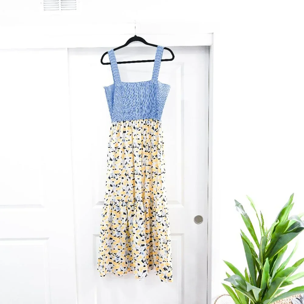 Tanya Taylor Size XL Gianna Printed Midi Dress - Picture 3 of 10